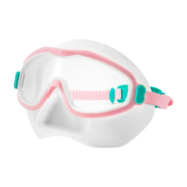 Deeceymbur Adult Large Frame Swimming Goggles Anti Fog HD Lens Wide View Diving Mask for Pool Beach Snorkeling