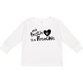 thumbnail image 3 of Inktastic Bestie Frenchie Boys or Girls Long Sleeve Toddler T-Shirt, 3 of 5