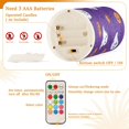 thumbnail image 5 of Yayeee Flameless Candles with Remote Flickering Battery Operated Multi Color Changing, Halloween Purple Ghosts, 5 of 7