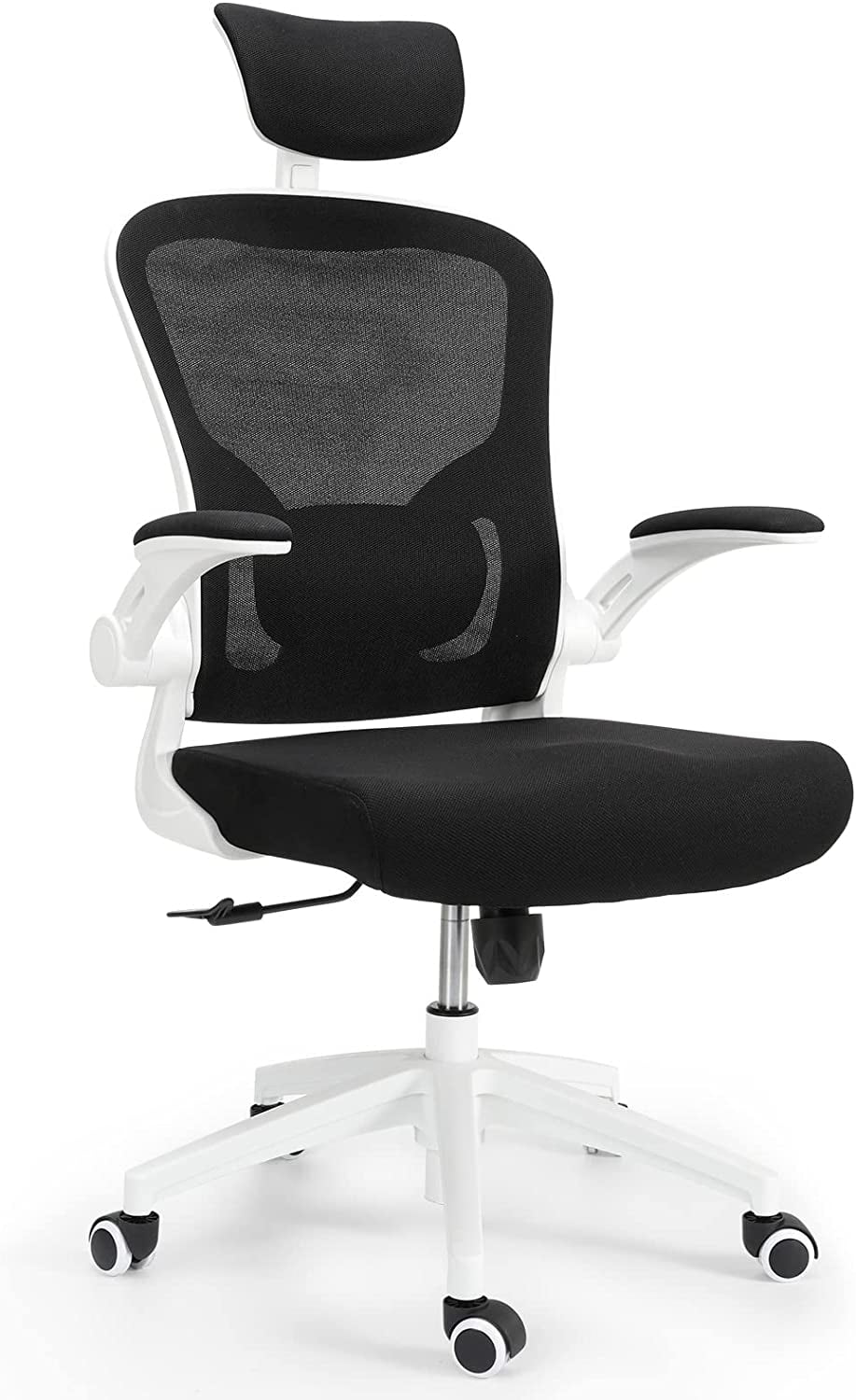 Operator Task Chair Armless Office Seat Mesh Back Cushion Steel Ergonomic Black 