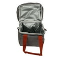 thumbnail image 2 of Bolsa térmica de doble capa de 10 l, plegable, de tela Oxford PEVA, a prueba de fugas, con correa ajustable para el hombro, ideal para viajes, picnics y acampadas, color gris., 2 of 14