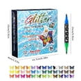 thumbnail image 5 of KEVCHE Colors Glitter Effect Brush Markers, 2026 New Glitter Dual Tip Markers, Professional Glitter Paint Pens Set for Adult Coloring Books, Journals, Card Making & DIY Crafts, 5 of 8