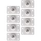 thumbnail image 1 of Mini ruedas autoadhesivas de 8 piezas, ruedas de transferencia, unidad de rodamiento de bolas, rodillo transportador de mesa (blanco) LingWen 8390615948357, 1 of 1