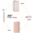thumbnail image 4 of GAEKEAO Wristlet Wallets for Women RFID Blocking Large Capacity Clutch Wallet Vegan Leather Zip Around Ladies Long Purse, 4 of 7