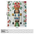 thumbnail image 4 of PRATYUS Colorful Christmas Soldier Summer Blanket Fuzzy Fluffy Flannel Xmas Nutcracker Throw Blanket Soft Lightweight Cozy Bed Blankets for Couch Bed Living Room Sofa Office Car Blankets 40x50in, 4 of 6