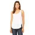 thumbnail image 1 of Camiseta sin mangas fluida con abertura lateral para mujer BLANCO 2XL Bella + Lienzo B8802, 1 of 1