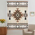 thumbnail image 3 of Southwest Sheer Curtains 108 Inches Extra Long, Brown Bohemian Abstract American Aztec Light Filering Curtains, Privacy Drapes Simi Floor to Veiling Curtain for Living Room Large Window Treatment, 3 of 9