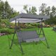 thumbnail image 2 of Muyoka Cubierta superior de repuesto para toldo de patio + funda de cojín para exteriores, parasol, hamaca para columpio de patio, cubierta superior impermeable para patio, jardín, patio sin silla (gr Muyoka Hogar, 2 of 7