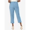 thumbnail image 2 of Jessica London Women's Plus Size Classic Cotton Denim Capri, 2 of 4
