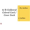 thumbnail image 5 of Goldenrod Pastel Color Card Stock Paper, 67lb Cover Medium Weight Cardstock, for Arts & Crafts, Coloring, Announcements, Stationary Printing at School, Office, Home | 8.5 x 11 | 50 Sheets Per Pack, 5 of 6