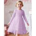thumbnail image 4 of Arshiner Toddler Tutu Dress Fall Winter Long Sleeve Party Tulle Dresses, 4 of 5