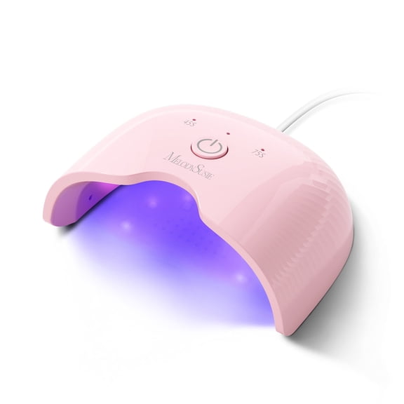 MelodySusie UV Nail Lamp, ART06F UV Light for Gel Nails, Nail Dryer with 2 Timer, Pink