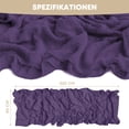 thumbnail image 5 of Sm:)e Purple Cheesecloth Table Runner 120 Inch Rustic Gauze Boho Chair Sashes for Bridal Shower Wedding Party Catering Home Decoration Supplies, 5 of 6