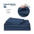 thumbnail image 3 of Juego de Sabanas matrimoniales Bluelander de 4 piezas Bluelander CBHH-0164, 3 of 4