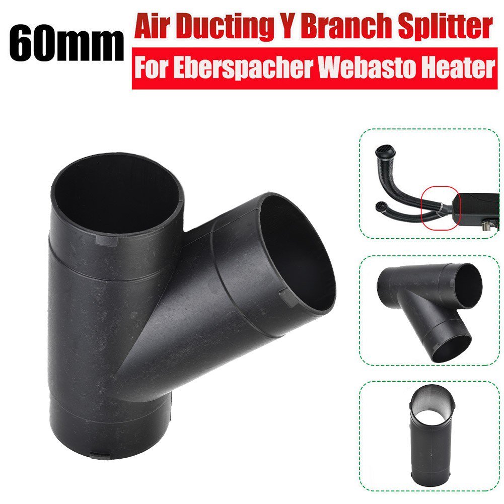 60mm Air Ducting Y Branch Splitter 251774890005 For Eberspacher/Webasto  Heater - Walmart.com