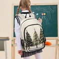 thumbnail image 7 of FORMRS Unisex School Backpack 17" Student Travel Bag with Laptop Compartment, Cartoon Christmas Trees, 7 of 7