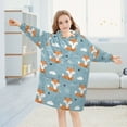 thumbnail image 5 of joogoo Blanket Hoodie Cartoon Fox for Oversize Sweatshirt Boys Girls 3-14 YR L, 5 of 7