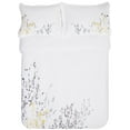 thumbnail image 3 of Embroidered Floral Duvet Cover Set, Long-Staple Cotton - King/Cal King, White by Blue Nile Mills, 3 of 3