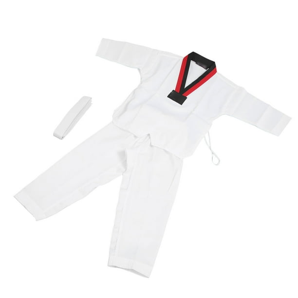 Uniforme de Taekwondo para Niños Cómodo y Duradero Uniforme de Entrenamiento de Taekwondo Suave y Transpirable Uniforme de Karate Deportivo para Niños Dobok de Taekwondo ANGGREK Otros