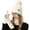 White, variant on HNMKIU Winter Warm Knitted Scarf Hat Set Thermal Lined Outdoor Riding Ear Cold Weather Grey - One Size