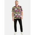 thumbnail image 2 of Halloween 2 Men's and Big Men's Print Button-Up Shirt with Short Sleeves, Sizes XS-3XL, 2 of 5