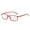 Red, variant on Fashion Frame Vintage Eye Protection Reading Glasses Ultra Light Glasses Progressive Multifocal Anti-Blue Light RED STRENGTH 150