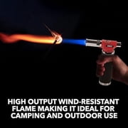 Solder-It Pro-Torch PT-220 | Automatic-Ignition Butane Torch Lighter | Up to 220 Minutes Butane Refill Tank | Blow Torch, Soldering Tool, and Grill Lighter | For Brazing, Plumbing, Auto Repair