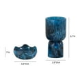 thumbnail image 6 of Platform Blue Swirl Resin Kiddush Cup, 6 of 6