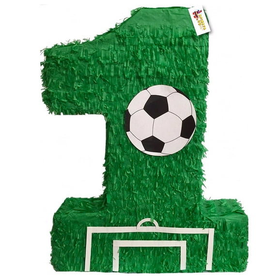 APINATA4U Green Number One Pinata 20" Tall Soccer Theme