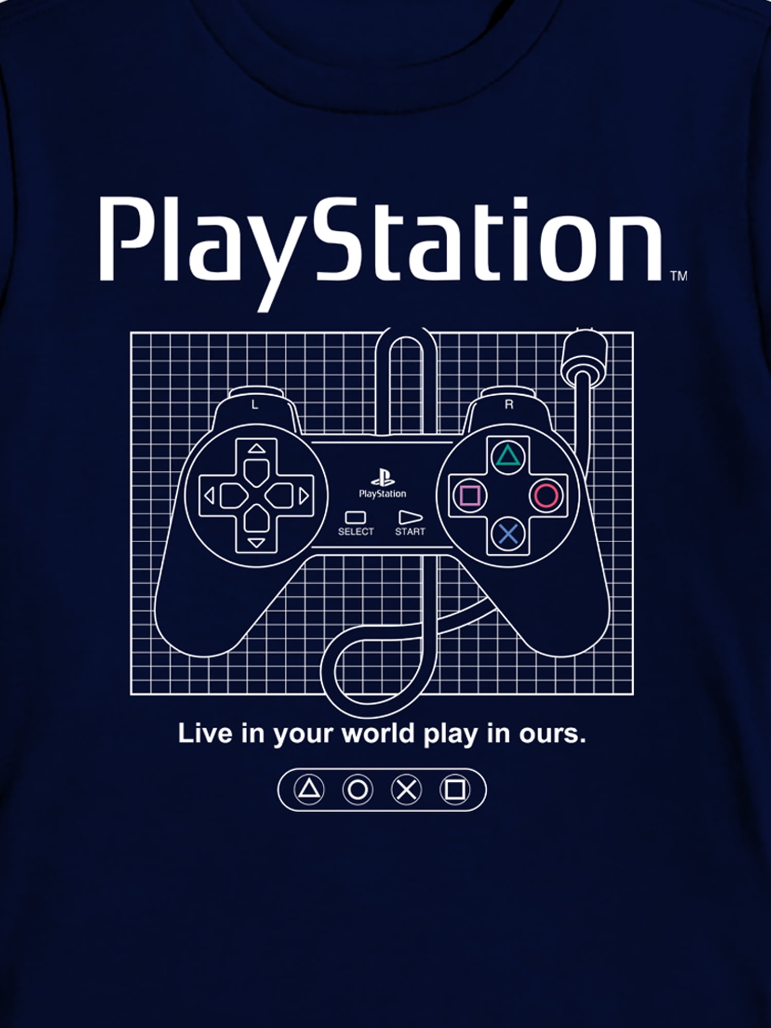 PlayStation, Boys' & Big Boys' Graphic T-Shirt, Play Control, Sizes 4-18