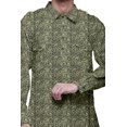 thumbnail image 4 of Atasi Mens Rayon Pathani Kurta Solid Salwar Set Printed Punjabi Kurta for Men, 4 of 5