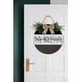 thumbnail image 3 of Front Door Porch Decorations Truly Madly Deeply Door Hanging Sign 12 inch Wooden Wall Sign, Rustic Holiday Wreath Decor for Front Door Porch Home Window Wall Farmhouse Decorations, 3 of 5
