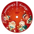 thumbnail image 2 of Adornos de Navidad Falda de árbol de Navidad Falda de árbol impresa Decoración de árbol de Navidad para el hogar Wmkox8yii gf12200, 2 of 9