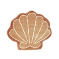 thumbnail image 2 of CaiYueKe Seashells Bathroom Rug, Bathroom Rugs, Ocean Decor Shell Bath Mat Gifts, Cute Seashell Shaped Bath Rugs for Sea Room Decor, Machine Washable & Non-Slip Bath Mat, 16x16 Inch, 2 of 7