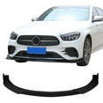thumbnail image 2 of Ikon Motorsports Front Bumper Lip, Compatible with 2021-2023 Mercedes-Benz W213 E-Class B Style Matte Black PP Air Dam Chin Spoiler Protector Splitter 3PCS, 2 of 6