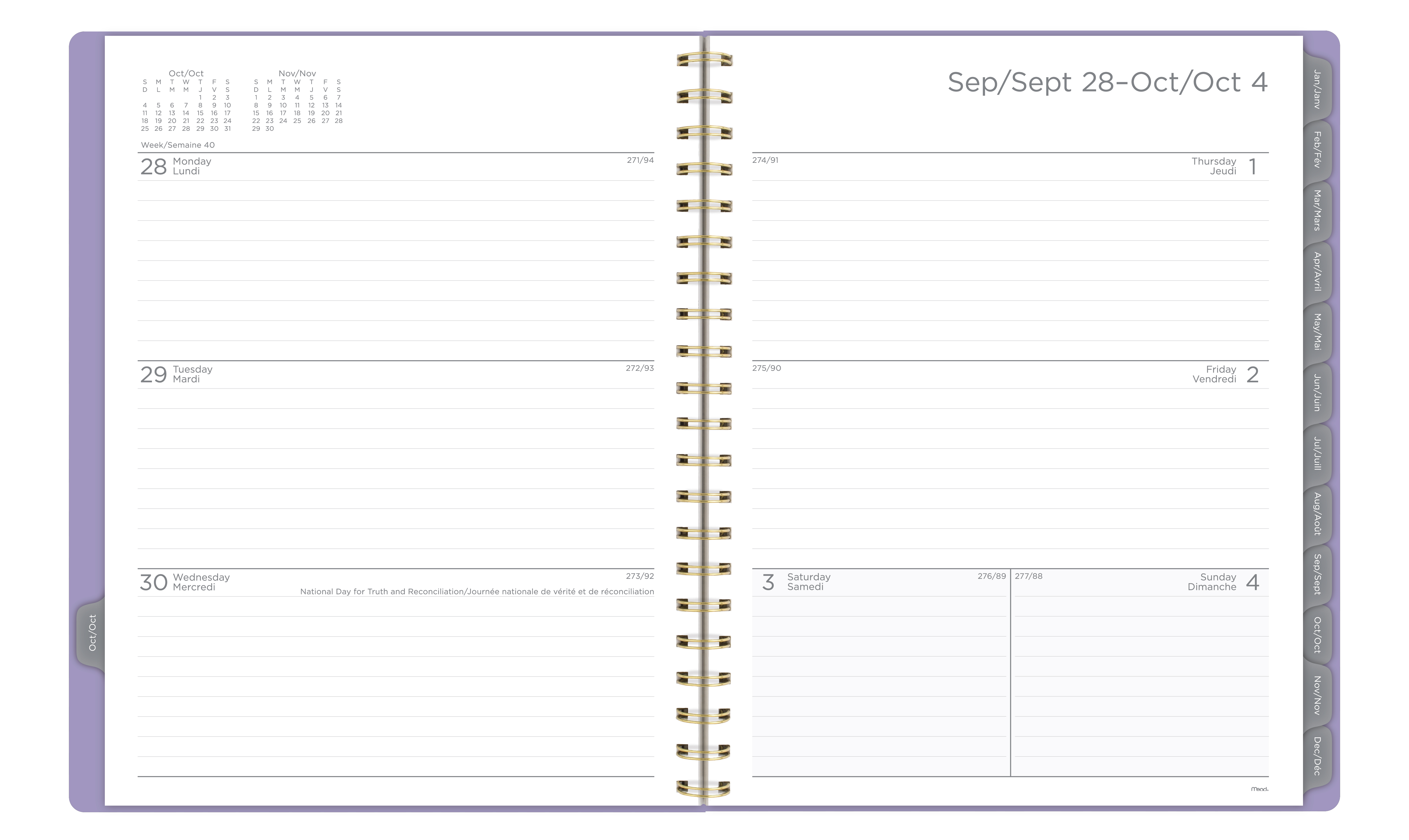 Mead® Hydrangea LG W/M Planner, 2027