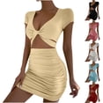 thumbnail image 1 of Gspmoly Robe pour Femmes, Robe Chandail Imprimée à Col Rond et Manches Courtes pour Femmes, Robes d'Été pour Femmes jusqu'à 60 % de Rabais, 1 of 3