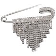 thumbnail image 1 of Miangastore Broche à Strass à la Mode Broche Créative Triangle avec Franges Costume d'Affaires, 1 of 8