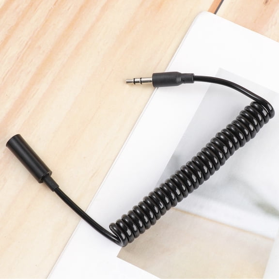 Masteelf 3.5mm Male to Female Audio Extension Cable for Earphones Flexible Copper and Plastic 1m Black