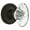 Oil-Rubbed Bronze, variant on Nostalgic Warehouse Ropofc_Psg_234_Nk Oval Fluted Crystal Solid Brass Passage Door Knob