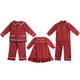 thumbnail image 2 of Pijamas de franela a juego para niños y niñas, pijamas de Navidad para niños, pijamas rojos para niños pequeños, pijamas de manga larga, 2 of 4