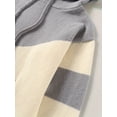 thumbnail image 4 of Hooded Knit Sweatshirt with Color Block, 4 of 6