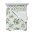 thumbnail image 7 of Sage Green Geometric Full Size Down Alternative Comforter, Lightweight Comforter Quilt Bedding Set with Pillow Shams Watercolor Abstract Art All Seasons Bed Comforter Duvet Insert 78"x90", 7 of 7