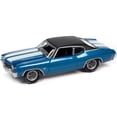 thumbnail image 2 of Johnny Lightning JLMC026-JLSP154A 1971 Chevrolet Chevelle SS 454 Blue Metallic with Flat Black Top & White Stripes Class of 1971 to 7754 Piece Worldwide USA Series 1-64 Scale Diecast Model C, 2 of 3