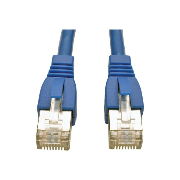 Eaton Tripp Lite Series STP Snagless (RJ45 Cat6a 3 ft 10G Shielded Ethernet Cable M/M), PoE, Blue, (0.91 M) - Câble de Raccordement - RJ-45 (M) à RJ-45 (M) - 3 ft - STP - CAT 6a - Snagless, Brin - Bleu