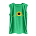 thumbnail image 3 of Sunflower Tank Top for Women Sunrise Sunshine Sleeveless Summer Shirts Outdoor Workout Hawaiian Beach Crewneck Loose Camisoles, 3 of 7
