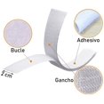 thumbnail image 3 of 20-50mm Magic Sticker Tape Self Adhesive Extra Strong Double Sided Adhesive with Sticker Pad Fluffy Hook and Loop Fastener White White 1Meter 20mm, 3 of 6