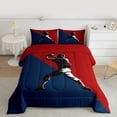thumbnail image 2 of Homewish Gamer Baseball 3 Pieces Queen Comforter Set For Teens,Sport Theme Ultra Soft Bedding Sets,Ball Game Bedding Comforter Set,Luxury Bedroom Decor, 2 of 8