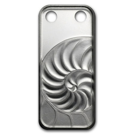 Pamp Suisse Ingot Wave Nautilus Pendant 1/5 oz Silver Bar w/ Box & Bag