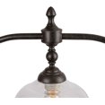 thumbnail image 6 of Dining Room Light Fixture Hanging, Farmhouse Chandelier in Rustic Black Metal with Clear Glass Shades, Adjustable Chains, Pendant for Kitchen Island, 6 of 8